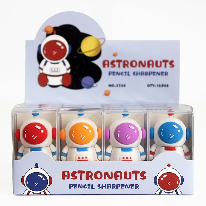 Astronaut Shape Colorful Pencil Sharpener - Image 3