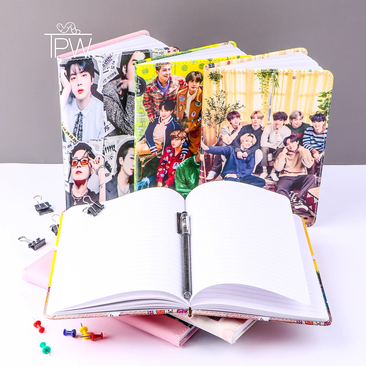 BTS Leather Cover Notebook Diary - Image 3