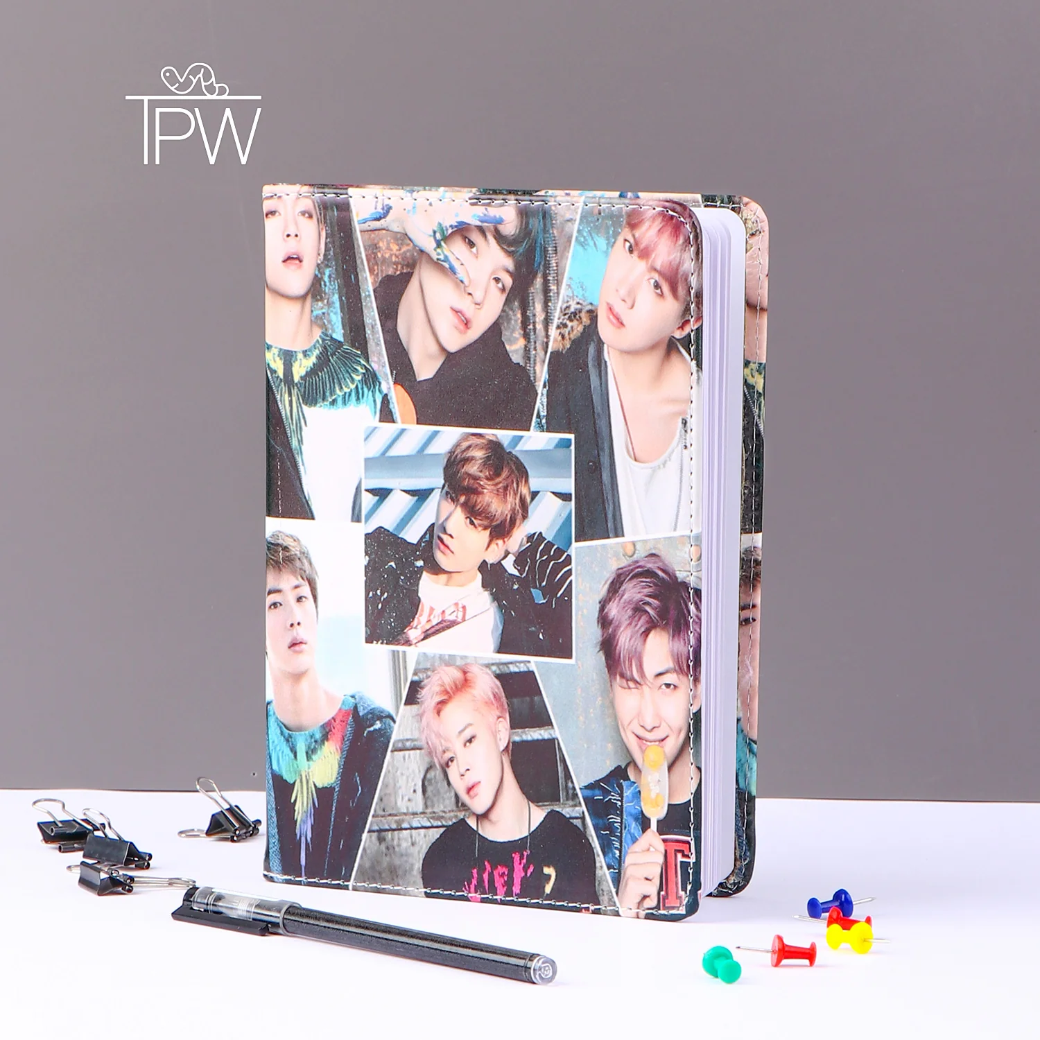 BTS Leather Cover Notebook Diary - Image 4