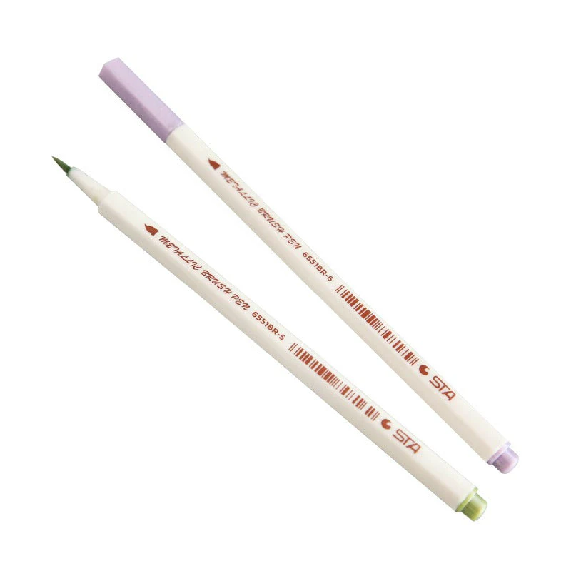 Metallic Brush Marker Color Pen Set of 12 - Image 4