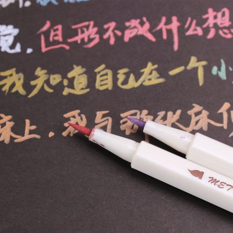 Metallic Brush Marker Color Pen Set of 12 - Image 6