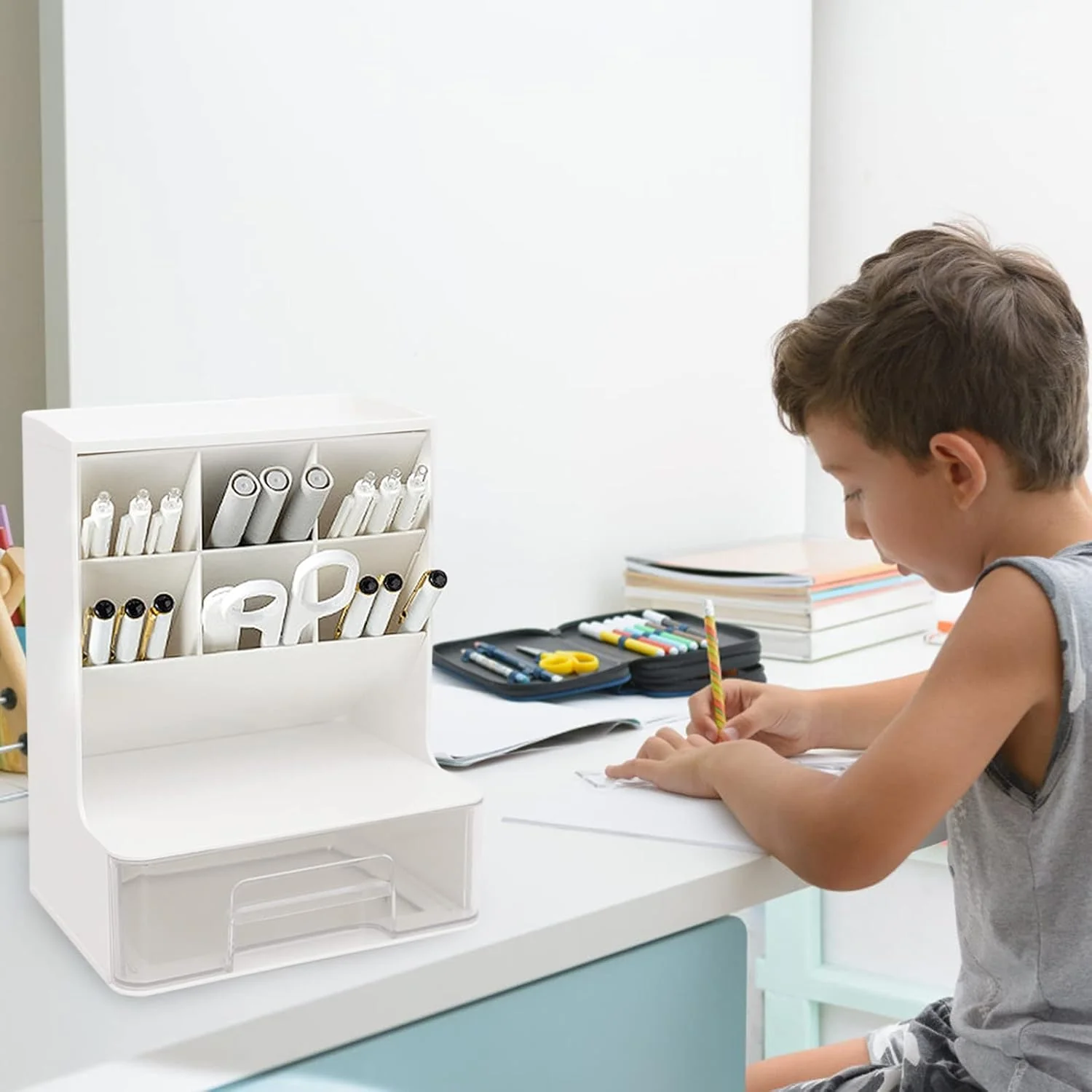 Multifunctional Vertical Desk Organizer - Image 3