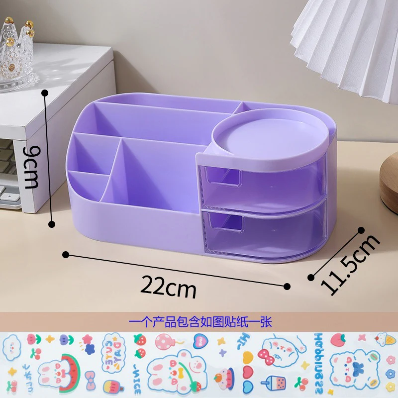 Multiple Compartments Cosmetic and Stationery Storage Box - Image 11