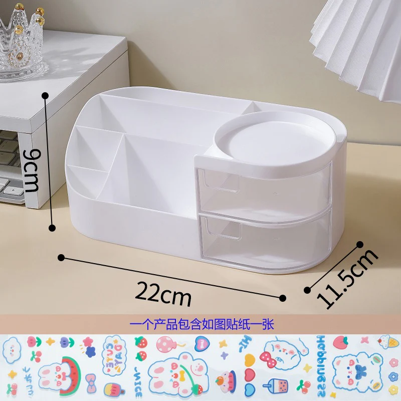 Multiple Compartments Cosmetic and Stationery Storage Box - Image 14