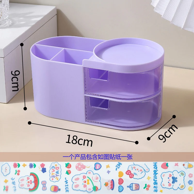 Multiple Compartments Cosmetic and Stationery Storage Box - Image 17