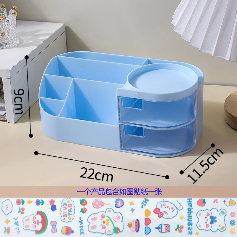 Multiple Compartments Cosmetic and Stationery Storage Box - Image 20
