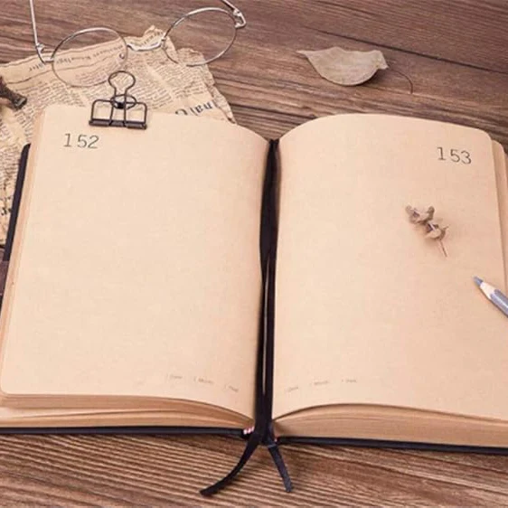 Retro 365 Plain Paged New Year Planner Journal With Lock - Image 3