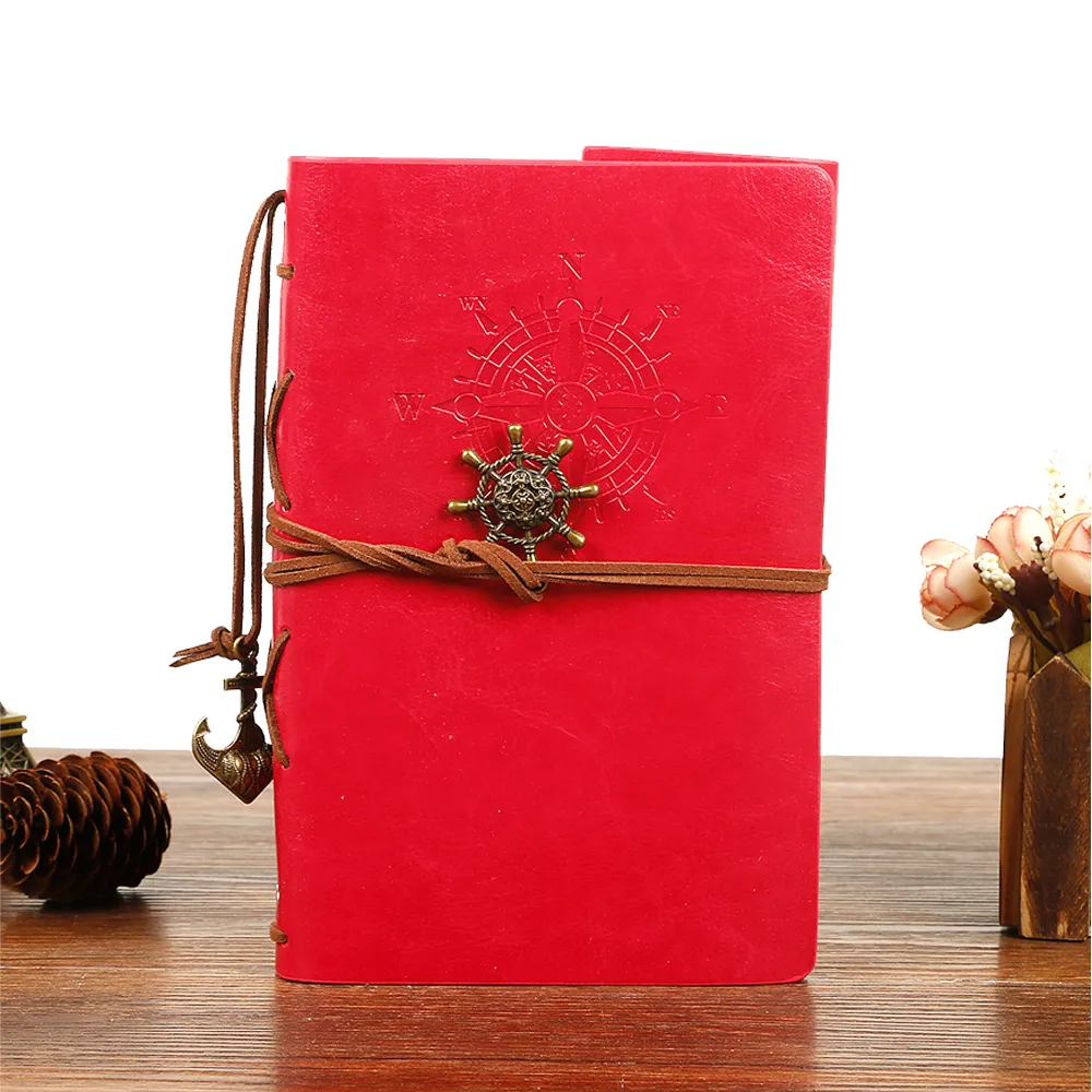 Retro Pirate Strap Leather Embossed Cover Journal - Image 12