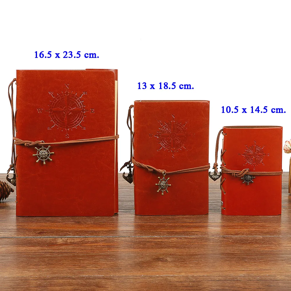 Retro Pirate Strap Leather Embossed Cover Journal - Image 6