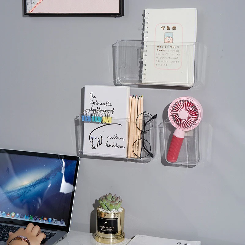 Super Fine Transparent Plastic Wall Storage Organizer - Image 6