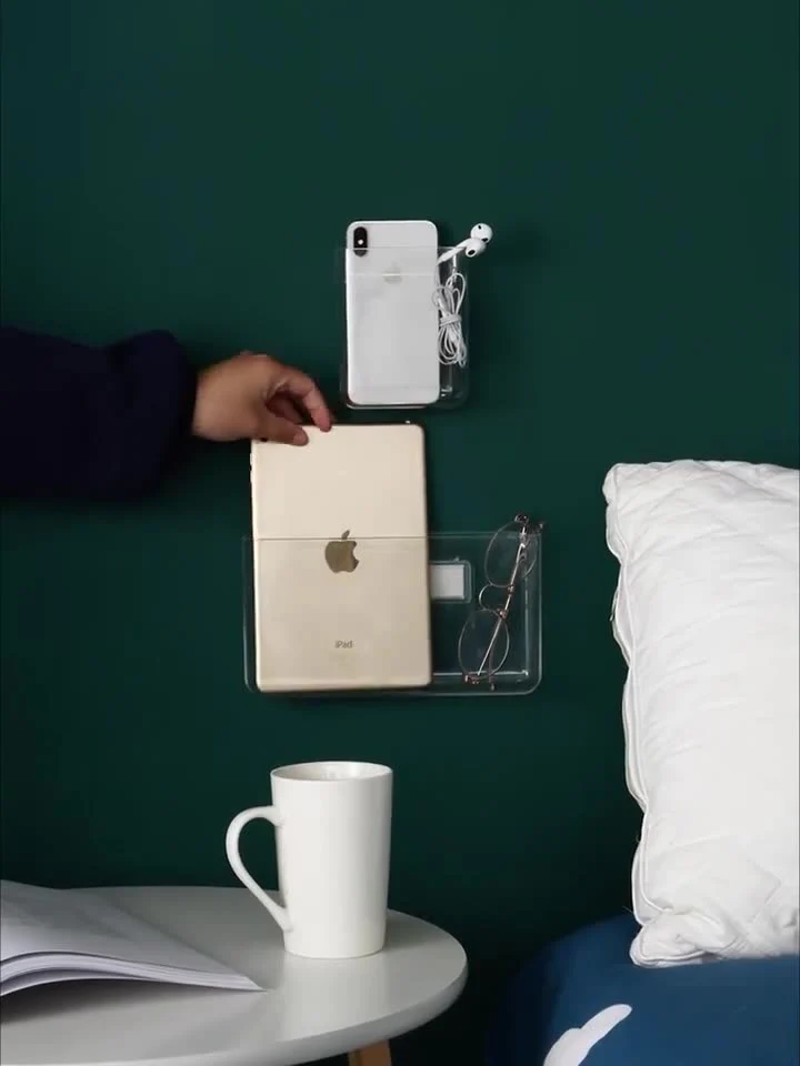 Super Fine Transparent Plastic Wall Storage Organizer - Image 8