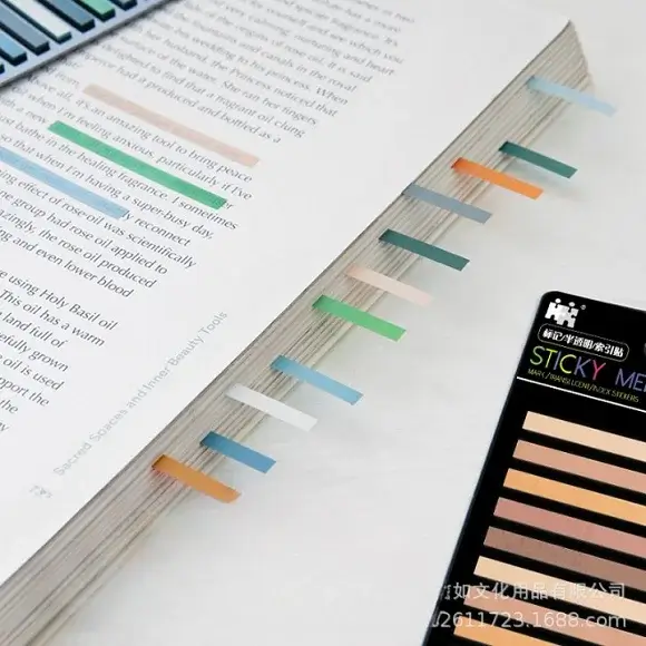 Ultra-fine Fluorescent Transparent post-it Notes - Image 3