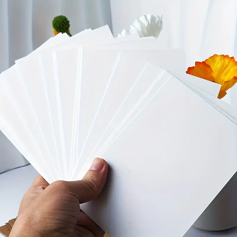 50 Pcs Vintage Blank Kraft Card Sheets - Image 7