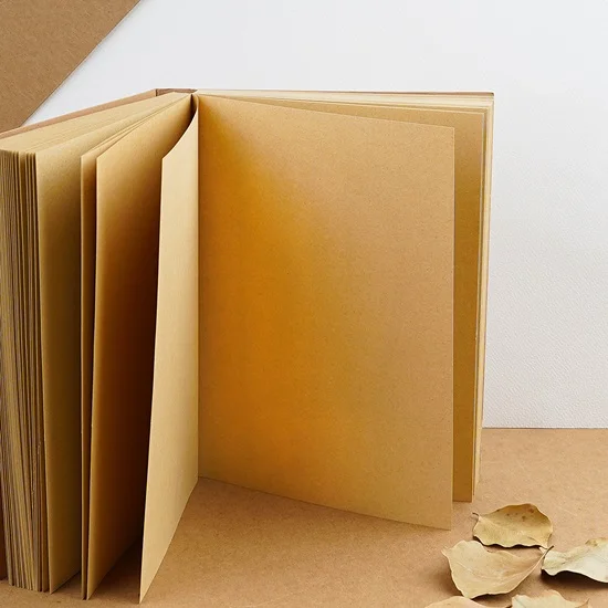 Vintage Kraft Blank Cover Sketch Book - Image 6