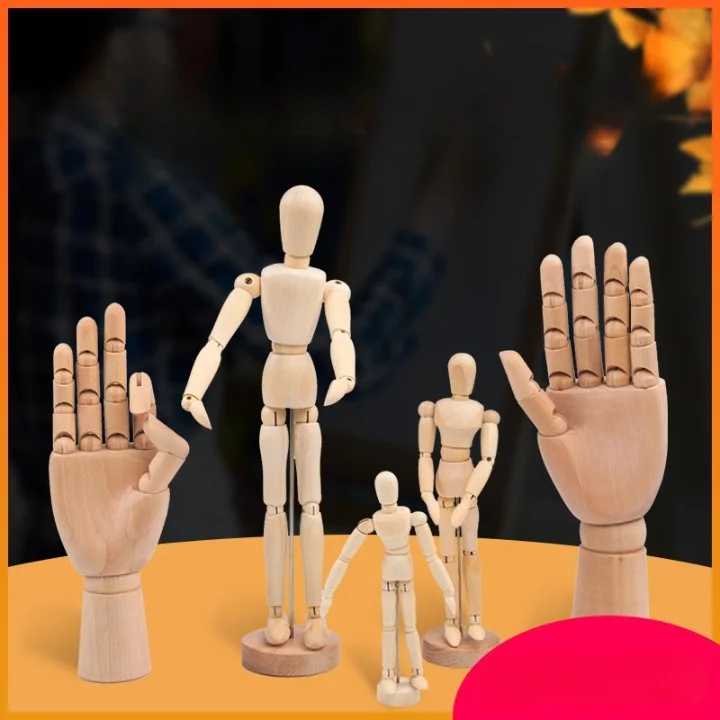 Wooden Art Sketching Sculptures - Image 3